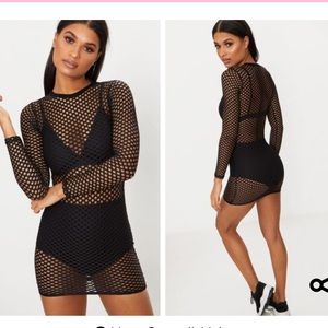 Fishnet dress mini